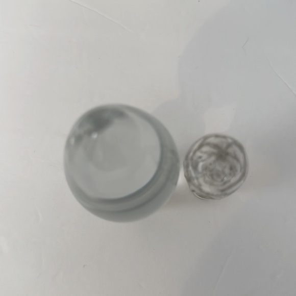 Vintage Clear Glass Bottle Stoppers Decanter Bulbous Lids - Picture 4 of 8